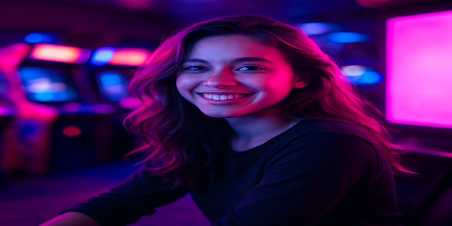 999k-এ গেম উপভোগ করছেন একজন নারী